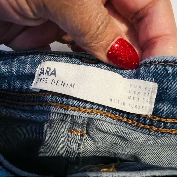 ZARA High Rise Button Fly Jeans - Picture 6 of 7